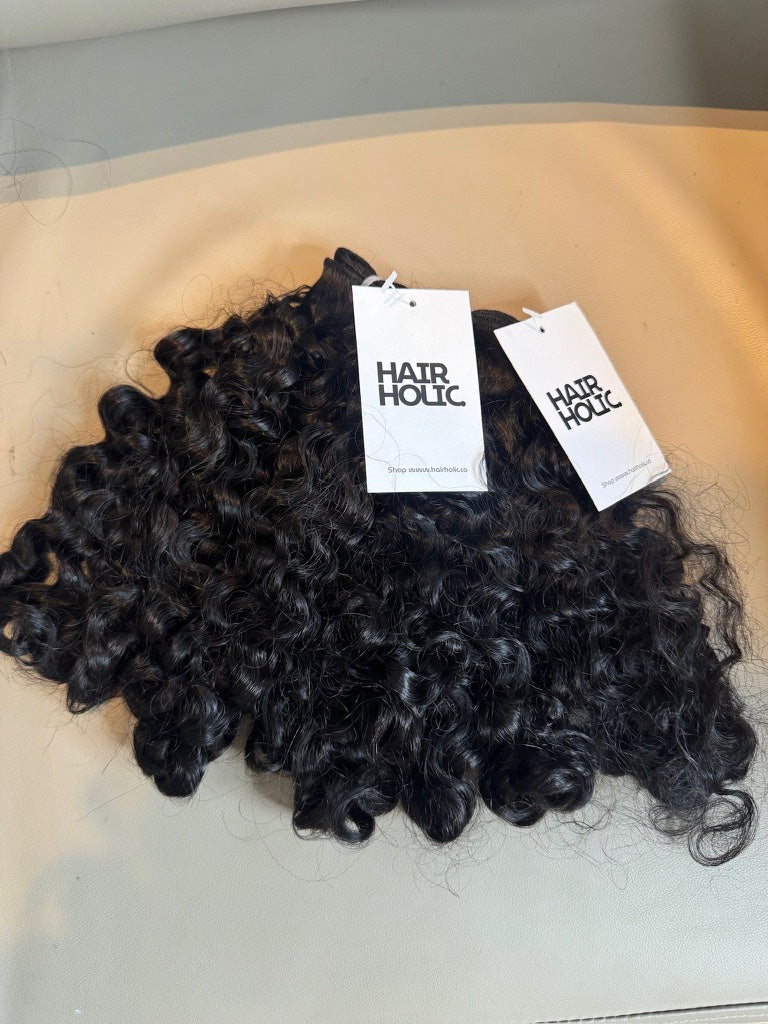 Raw Indian Curly Bundles