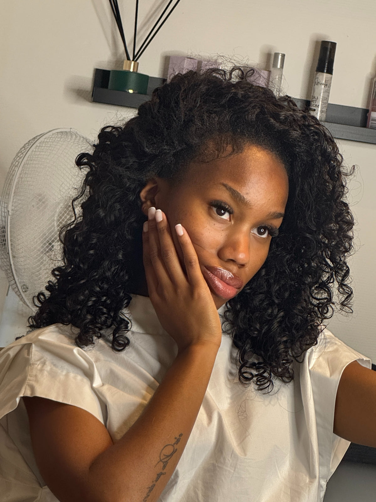 Indian Curly Flip Over Half Wig